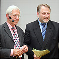 Franz Alt und Hans-Georg Torkel auf der NiBB Innovationspreisverleihung am 15.12.2006